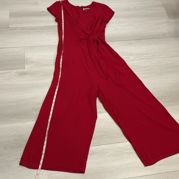 Maeve Grier Red Midi Wide Leg Jumpsuit - Picture 13 of 16